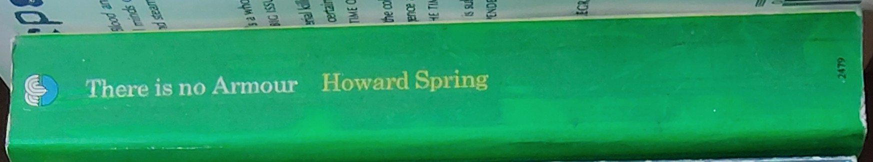 Howard Spring  THERE IS NO ARMOUR spine of book image