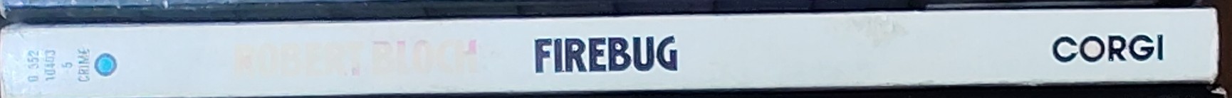 Robert Bloch  FIREBUG spine of book image