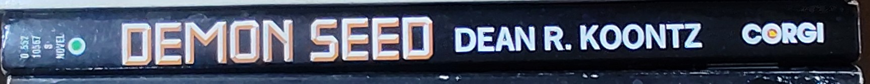 Dean R. Koontz  DEMON SEED (Julie Christie) spine of book image