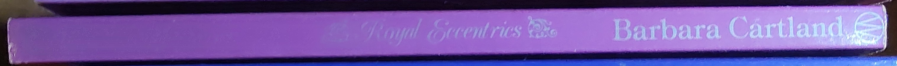 Barbara Cartland  ROYAL ECCENTRICITIES (non-fiction) spine of book image