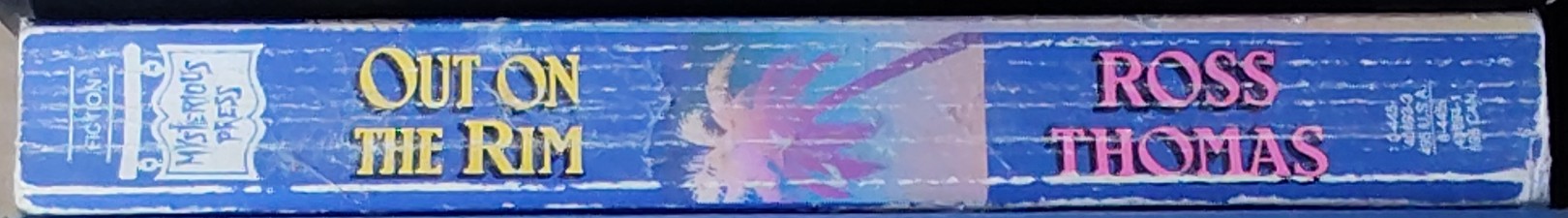 Ross Thomas  OUT ON THE RIM spine of book image