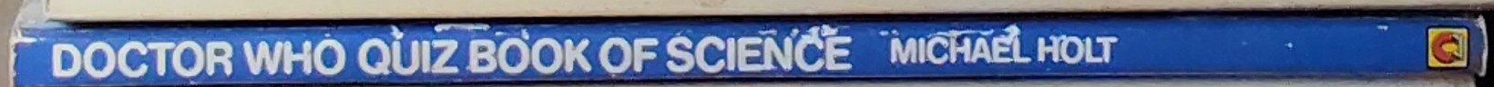 Michael Holt  DOCTOR WHO QUIZ BOOK OF SCIENCE spine of book image