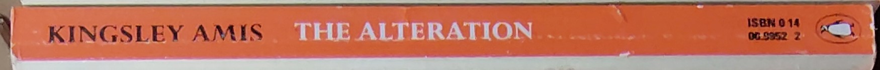 Kingsley Amis  THE ALTERATION spine of book image