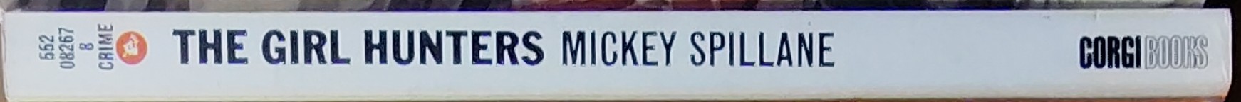 Mickey Spillane  THE GIRL HUNTERS spine of book image