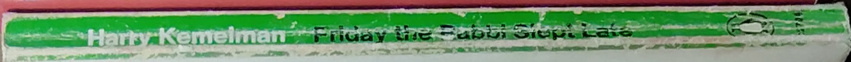 Harry Kemelman  FRIDAY THE RABBI SLEPT LATE spine of book image