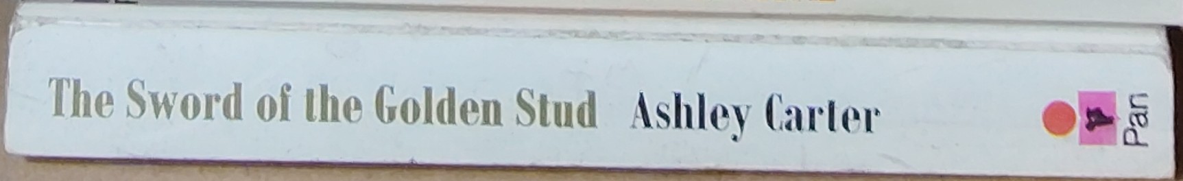 Ashley Carter  THE SWORD OF THE GOLDEN STUD spine of book image