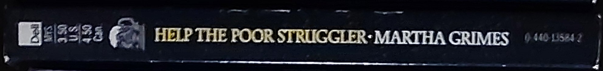 Martha Grimes  HELP THE POOR STRUGGLER spine of book image