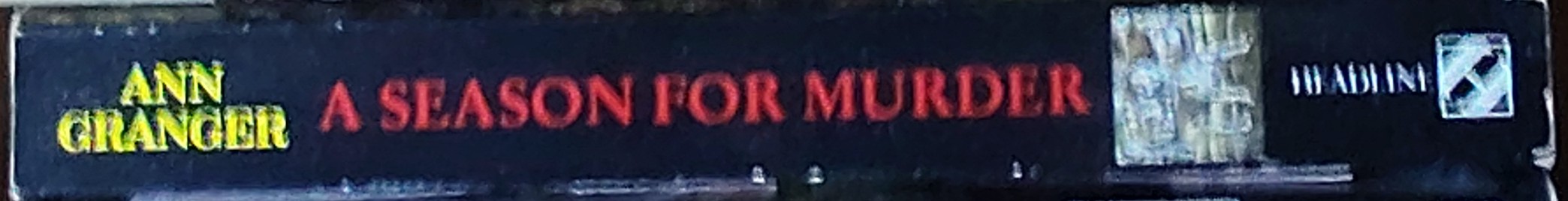 Ann Granger  A SEASON FOR MURDER spine of book image