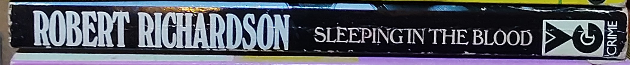 Robert Richardson  SLEEPING IN THE BLOOD spine of book image