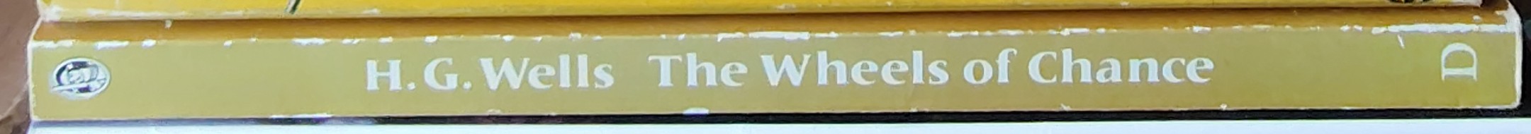 H.G. Wells  THE WHEELS OF CHANCE spine of book image