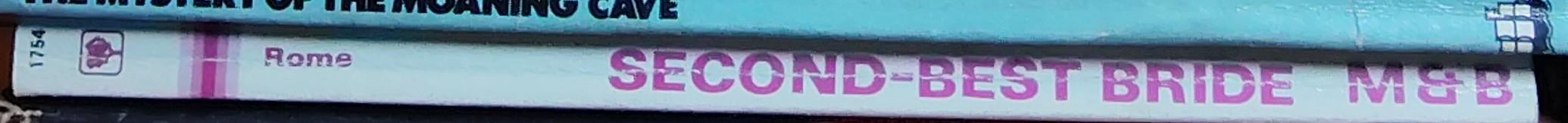 Margaret Rome  SECOND-BEST BRIDE spine of book image