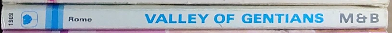 Margaret Rome  VALLEY OF GENTIANS spine of book image