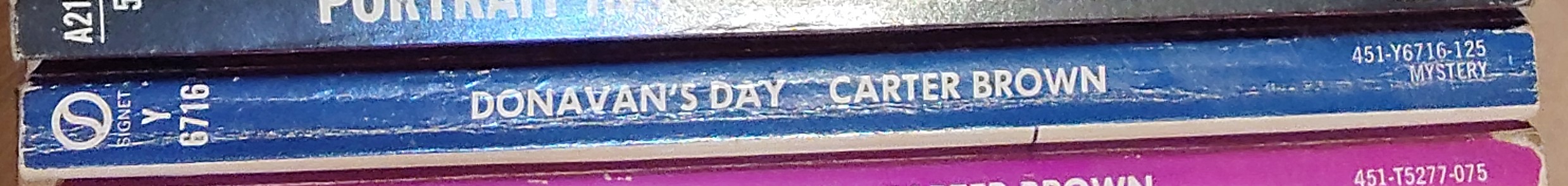 Carter Brown  DONAVAN'S DAY spine of book image