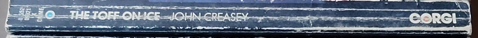 John Creasey  THE TOFF ON ICE spine of book image