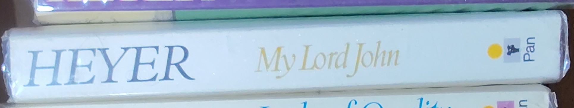 Georgette Heyer  MY LORD JOHN spine of book image