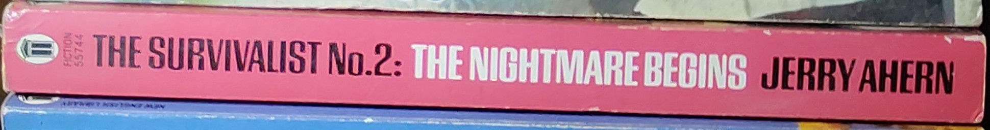 Jerry Ahern  THE SURVIVALIST No.2: The Nightmare Begins spine of book image