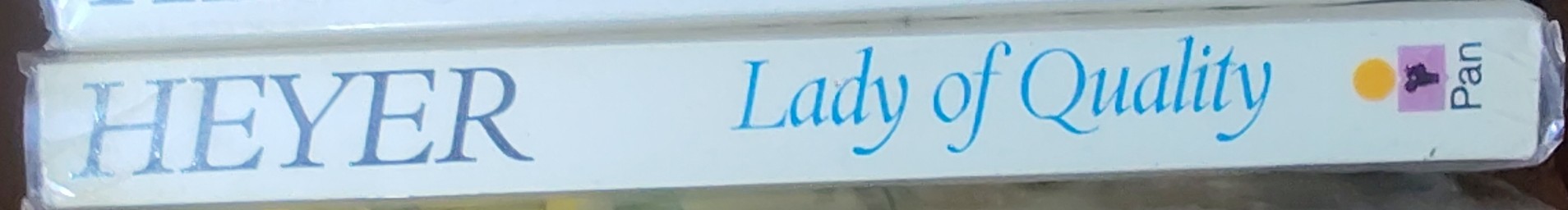 Georgette Heyer  LADY OF QUALITY spine of book image