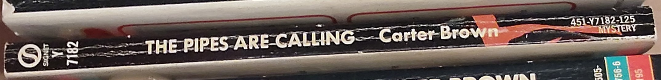 Carter Brown  THE PIPES ARE CALLING spine of book image