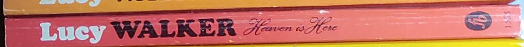 Lucy Walker  HEAVEN IS HERE spine of book image