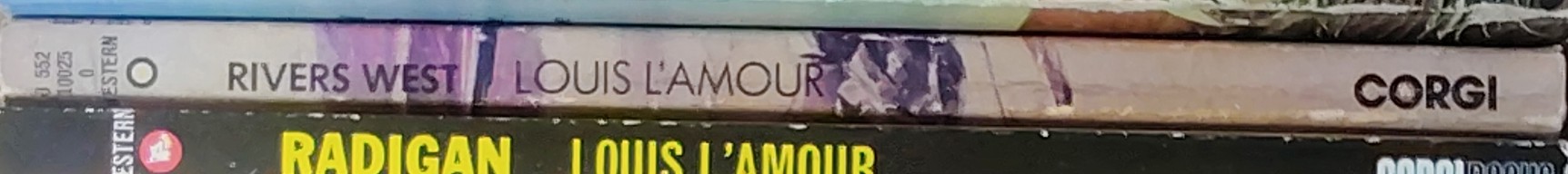 Louis L'Amour  RIVERS WEST spine of book image