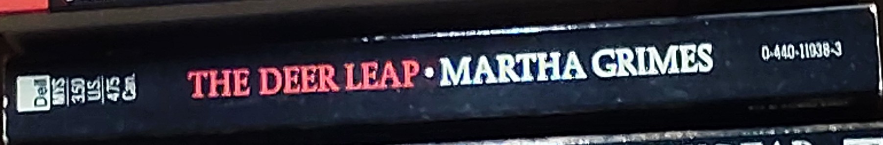 Martha Grimes  THE DEER LEAP spine of book image