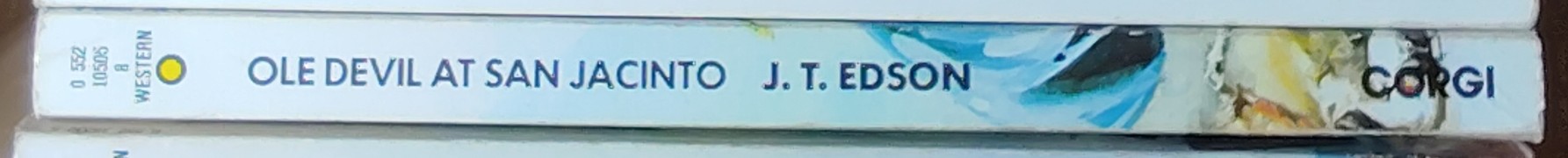 J.T. Edson  OLE DEVIL AT SAN JACINTO spine of book image