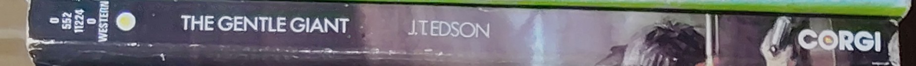 J.T. Edson  THE GENTLE GIANT spine of book image