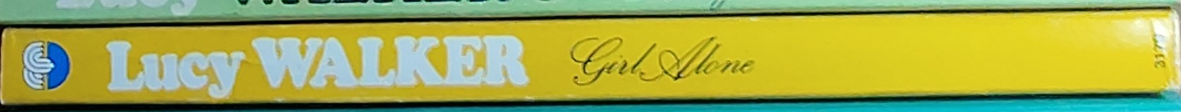Lucy Walker  GIRL ALONE spine of book image