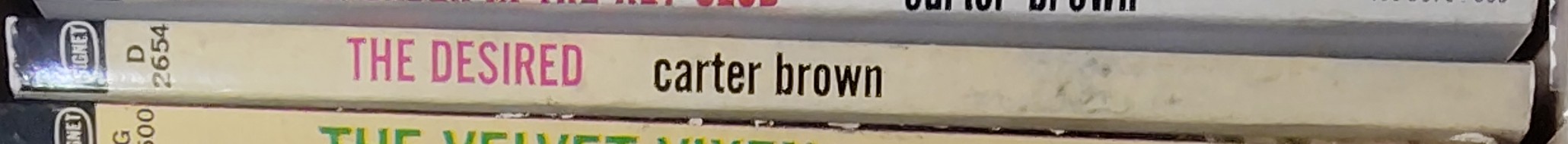 Carter Brown  THE DESIRED spine of book image