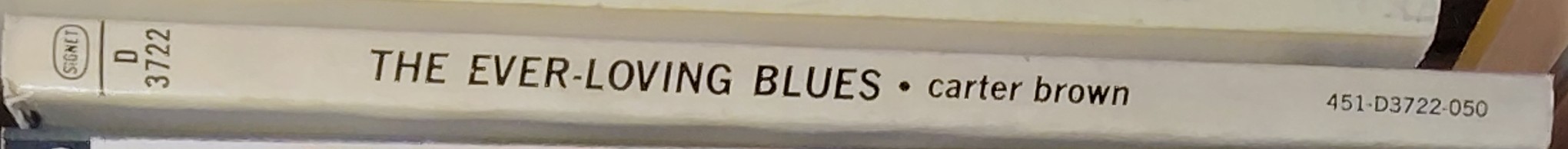 Carter Brown  THE EVERY-LOVING BLUES spine of book image