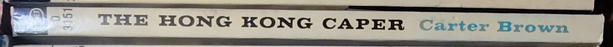 Carter Brown  THE HONG KONG CAPER spine of book image