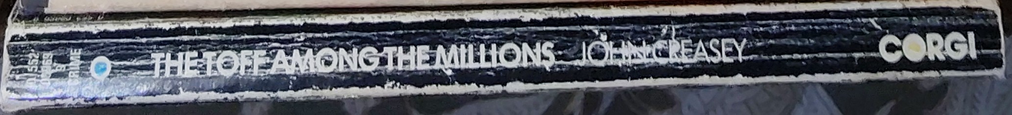 John Creasey  THE TOFF AMONG THE MILLIONS spine of book image