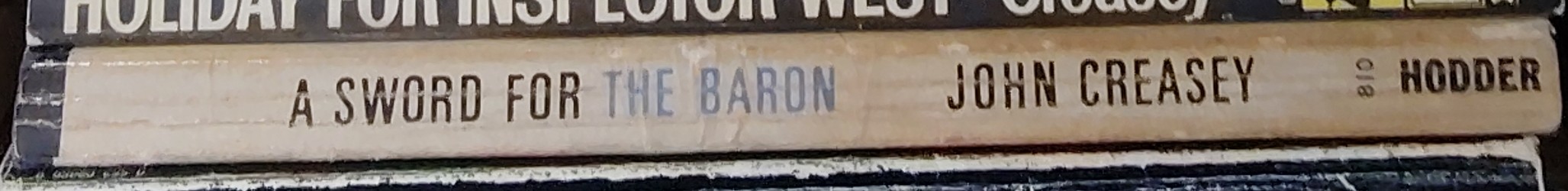 Anthony Morton  A SWORD FOR THE BARON spine of book image