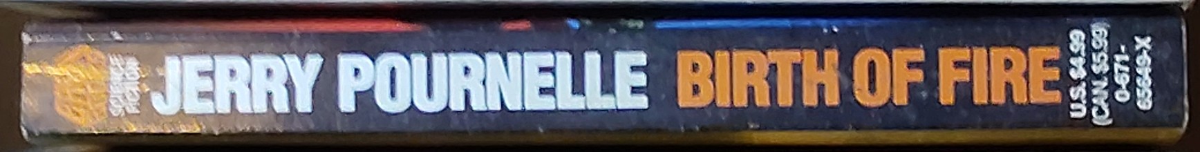 Jerry Pournelle  BIRTH OF FIRE spine of book image