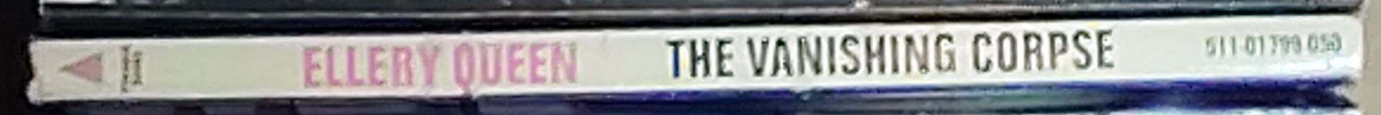 Ellery Queen  THE VANISHING CORPSE spine of book image