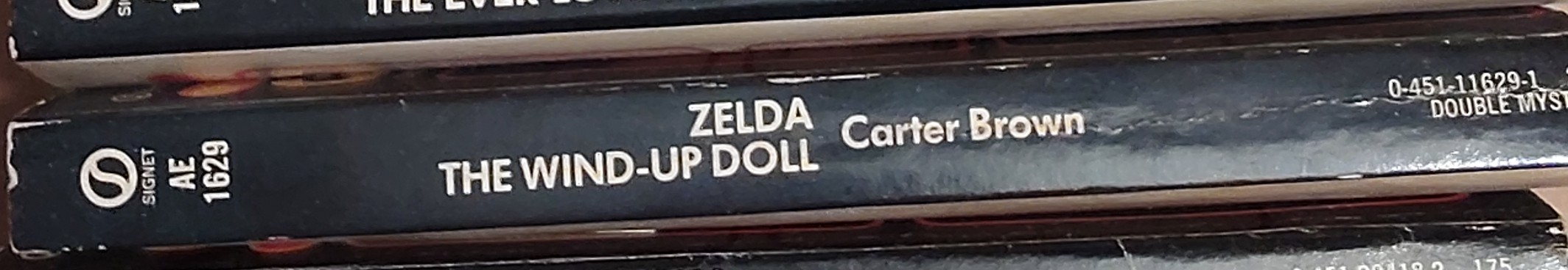 Carter Brown  ZELDA and THE WIND-UP DOLL spine of book image