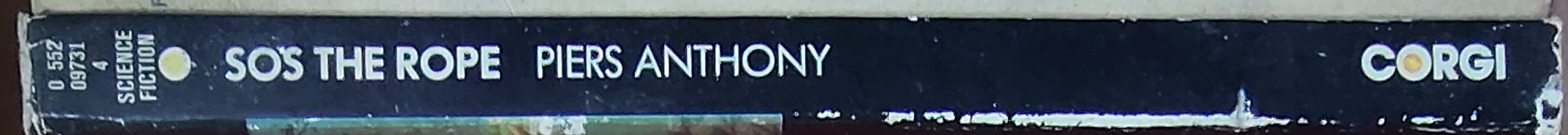 Piers Anthony  SOS THE ROPE spine of book image