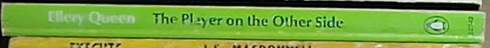 Ellery Queen  THE PLAYER ON THE OTHER SIDE spine of book image