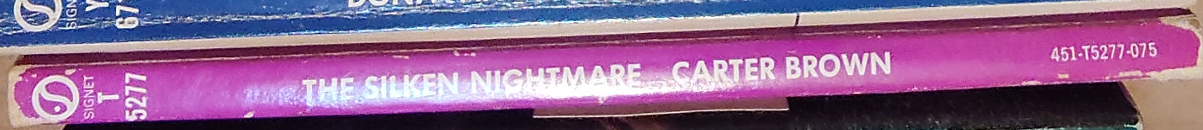 Carter Brown  THE SILKEN NIGHTMARE spine of book image