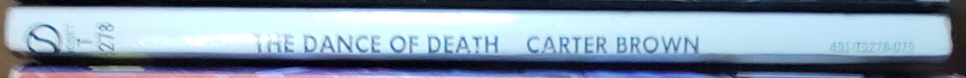 Carter Brown  THE DANCE OF DEATH spine of book image