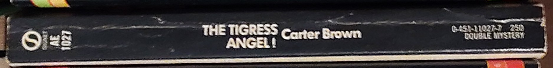 Carter Brown  THE TIGRESS and ANGEL spine of book image