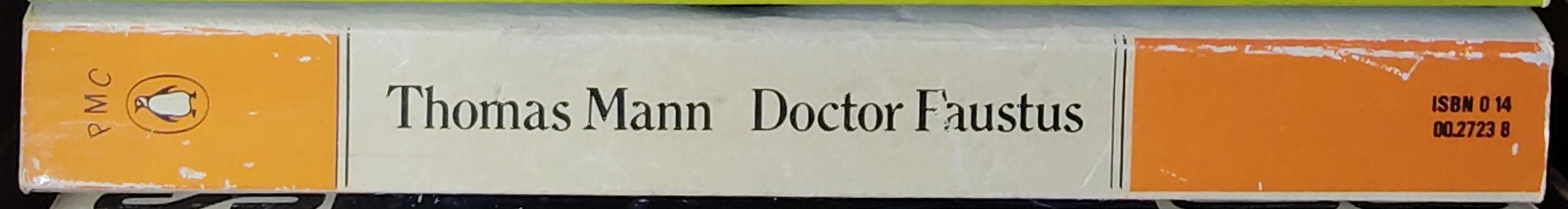 Thomas Mann  DOCTOR FAUSTUS spine of book image