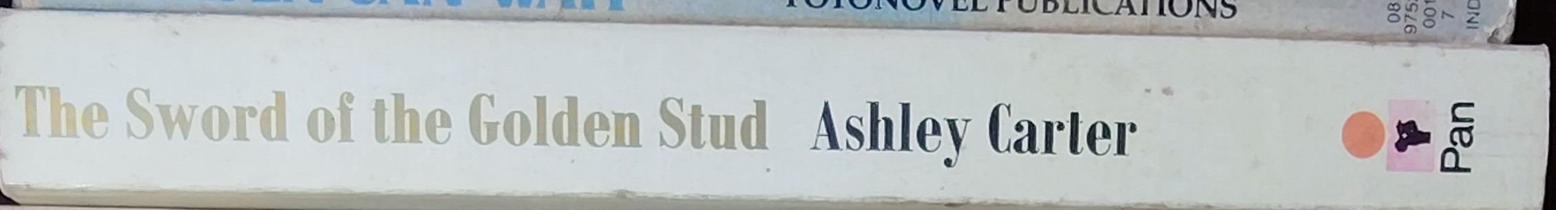 Ashley Carter  THE SWORD OF THE GOLDEN STUD spine of book image