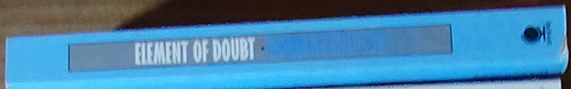 Dorothy Simpson  ELEMENT OF DOUBT spine of book image