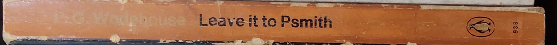 P.G. Wodehouse  LEAVE IT TO PSMITH (Derek Nimmo) spine of book image
