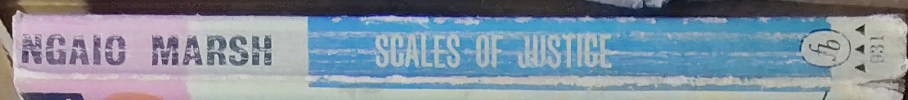Ngaio Marsh  SCALES OF JUSTICE spine of book image