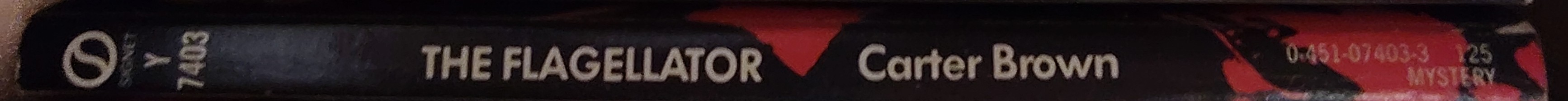 Carter Brown  THE FLAGELLATOR spine of book image