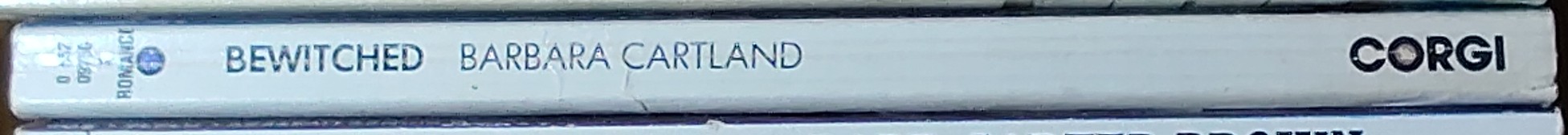 Barbara Cartland  BEWITCHED spine of book image