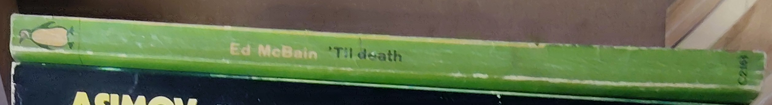 Ed McBain  'TILL DEATH spine of book image
