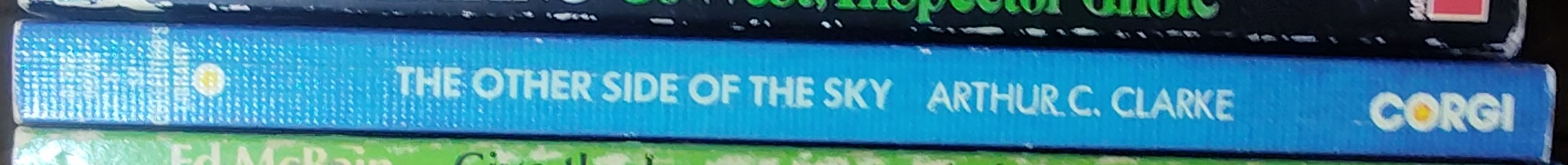 Arthur C. Clarke  THE OTHER SIDE OF THE SKY (24 SF stories) spine of book image